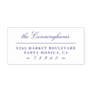 Calligraphy Script Family Name Return Address Self-inking Stamp