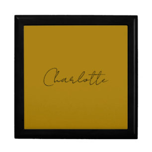 Calligraphy Script Gold Color Custom Name Edit Gift Box