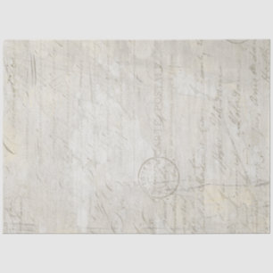 Calligraphy Script Gray Beige Marble Decoupage Tis Tissue Paper