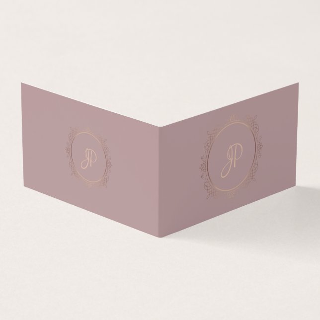 Calligraphy Script Modern Elegant Design Template Business Card (Outside)