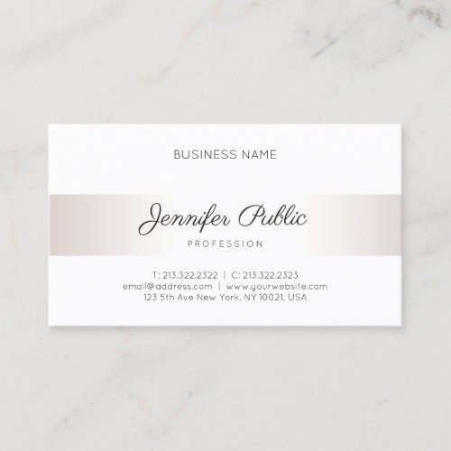 Calligraphy Script Modern Elegant Simple Trendy Business Card