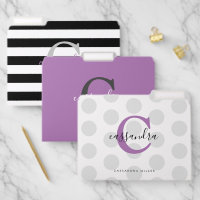 Calligraphy Script Monogram Black Purple And Grey