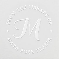 Classic Monogram From the Library of Book Embosser