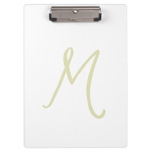 Calligraphy Script Monogram Initial Modern Clipboard