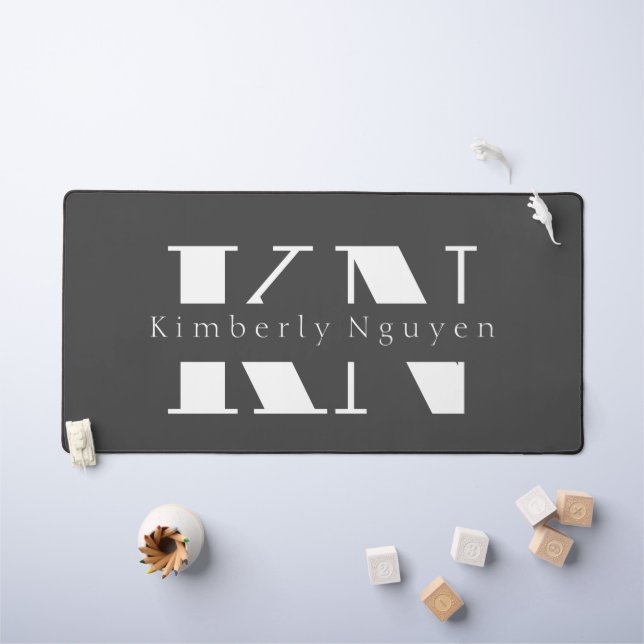  calligraphy script Name Desk Mat (Kids Table)