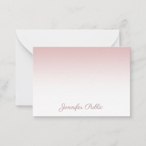 Calligraphy Script Name Rose Gold Template