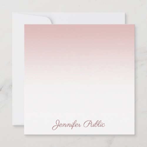 Calligraphy Script Name Trendy Rose Gold Template