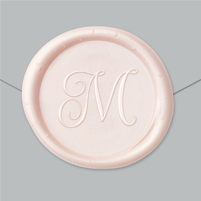 Calligraphy Script Personalied Monogram Initial Wax Seal Sticker (Creator Uploaded)
