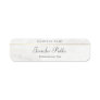 Calligraphy Script Template White Marble Gold Name Tag