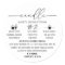 calligraphy Script Warning Candle Black and White