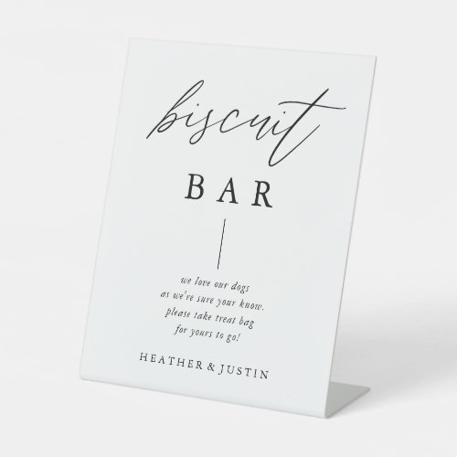 Calligraphy Script Wedding Biscuit Bar Sign