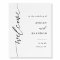 Calligraphy Script Wedding Ceremony Welcome