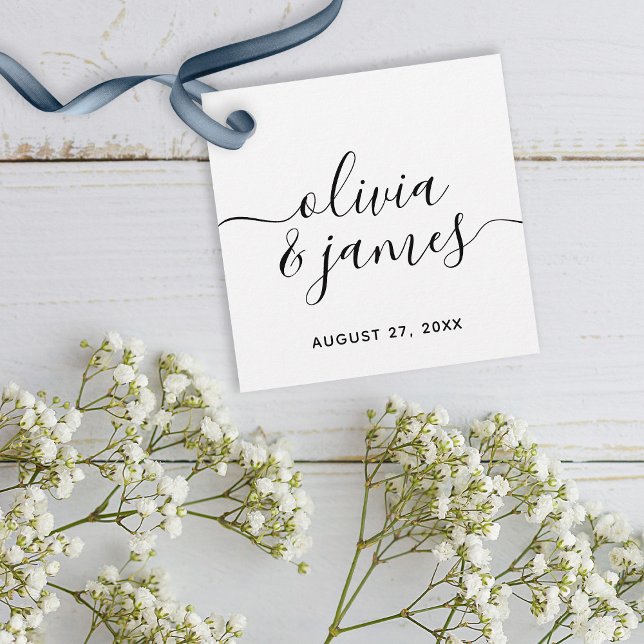 Calligraphy Script Wedding Favor Tags (Creator Uploaded)