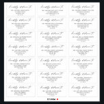 Calligraphy Script Wedding Guest Address Labels<br><div class="desc">Make your wedding invitation envelopes with these elegant calligraphy script guest address labels. These labels feature a clean and simple serif font with a handwritten script accent, creating a romantic and sophisticated look. These versatile labels are perfect for addressing not only wedding invitations, but also bridal shower guest lists, graduation...</div>