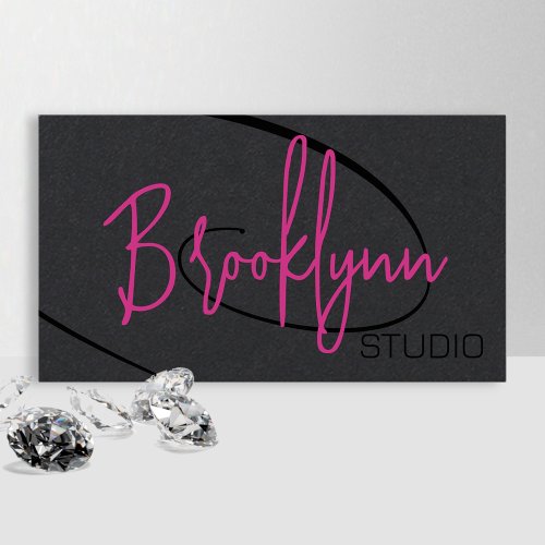 Calligraphy Signature Professional Hair Studio  Business Card