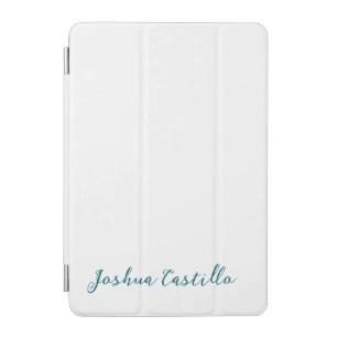 Calligraphy Simple Plain Professional Name iPad Mini Cover
