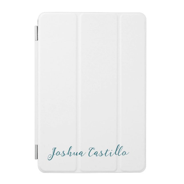 Calligraphy Simple Plain Professional Name iPad Mini Cover (Front)