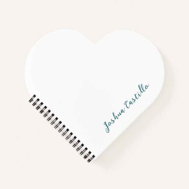 Calligraphy Simple Plain Professional Name Notebook (Front)