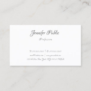Calligraphy Simple Professional Elegant Template Business Card