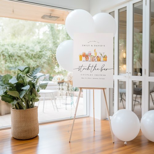 Calligraphy Stock The Bar Shower Welcome Sign