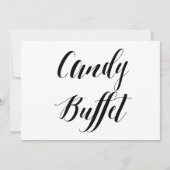 Calligraphy Style "Candy Buffet" Wedding Sign (Front)