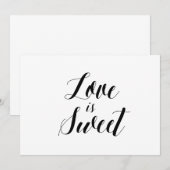 Calligraphy Style "Love is Sweet" Wedding Sign (Front/Back)