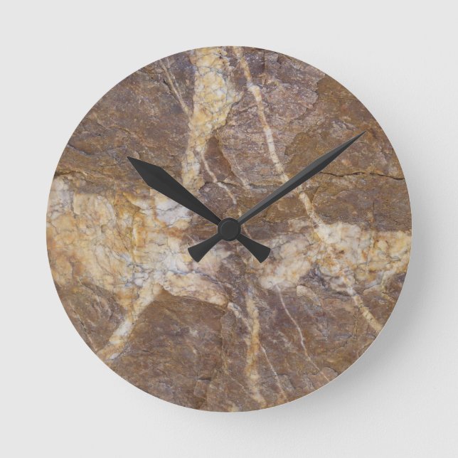 calligraphy sur pierre round clock (Front)