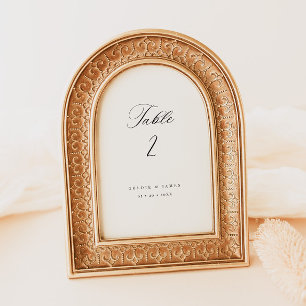 Calligraphy Table Numbers Wedding Reception Decor