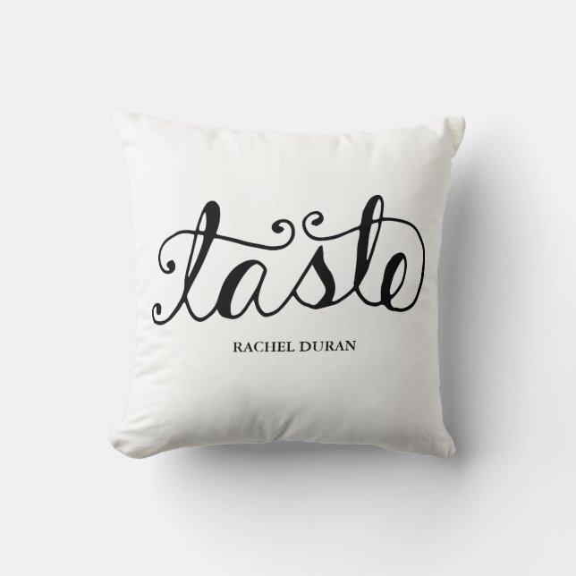 calligraphy taste pillow (Front)