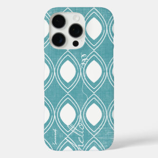 Calligraphy Teal Any Color Personalized iPhone 16 Pro Case