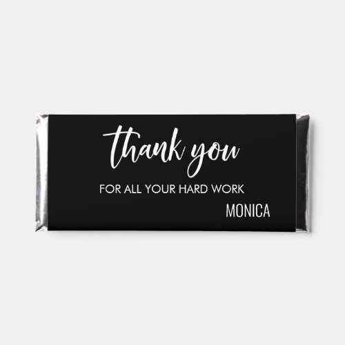 Calligraphy Thank you Business Corporate gift Hershey Bar Favors