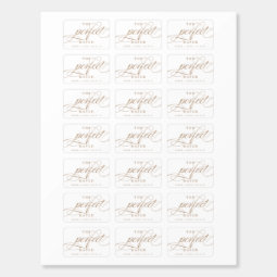 Calligraphy The Perfect Match Script Wedding Favor | Zazzle