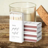 The perfect match Elegant wedding favors matchbox