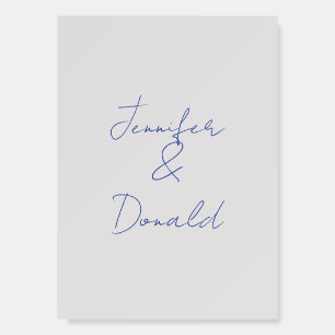 Calligraphy trendy classical plain personal names foam board
