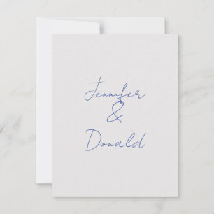 Calligraphy trendy classical plain personal names note card