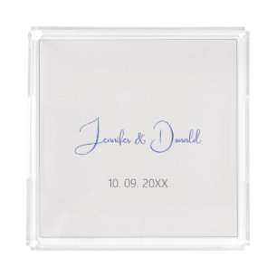 Calligraphy trendy classical script plain personal acrylic tray