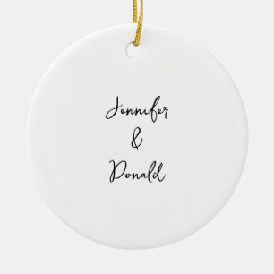 Calligraphy trendy classical script plain personal ceramic ornament