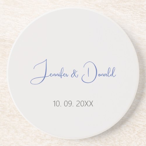 Calligraphy trendy classical script plain personal coaster