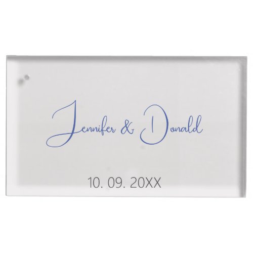 Calligraphy trendy classical script plain personal place card holder