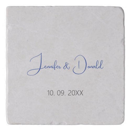 Calligraphy trendy classical script plain personal trivet