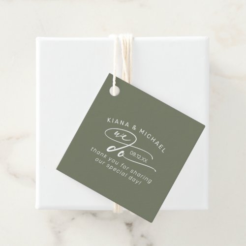 Calligraphy We Do Thank You ID886 Favor Tags
