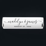 Calligraphy Wedding Black and White  Breath Savers Savers® Mints<br><div class="desc">These Breath Savers® Mints feature the couples' names in black calligraphy script against a white color background that is perfect for weddings, engagement parties or anniversary parties. Personalize it by replacing the placeholder text with your details. For more options such as to change the font and it's size click the...</div>