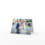 Calligraphy Wedding Bride Groom Photo W Note Thank You Card Calligraphy Wedding Bride Groom Photo W Note Thank You Card