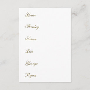 Calligraphy Wedding Name Tag Table Menu Cards