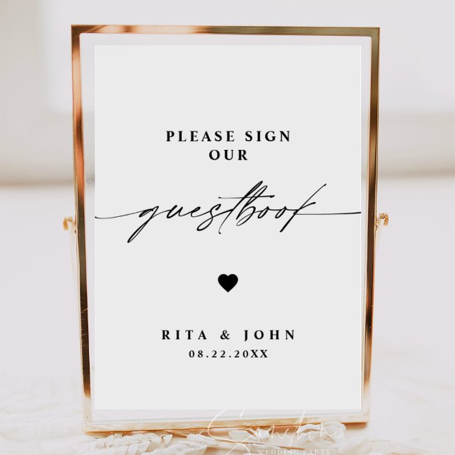 Calligraphy Wedding Please Sign Our Guestbook Sign (Creator Uploaded)