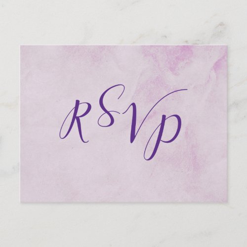 Calligraphy wedding rsvp reply card  entrees