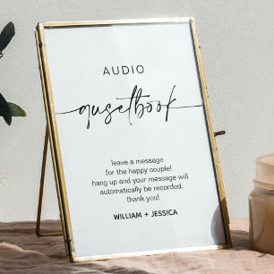 Calligraphy Wedding Telephone Guestbook Sign