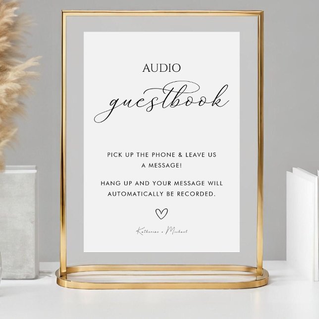 Calligraphy Wedding Telephone Guestbook Sign (Creator Uploaded)