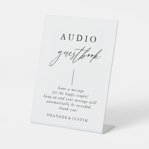 Calligraphy Wedding Telephone Guestbook Sign