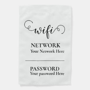 calligraphy wifi password garden flag